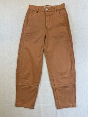 Everlane Brown High-Rise Carpenter-Style Pants
